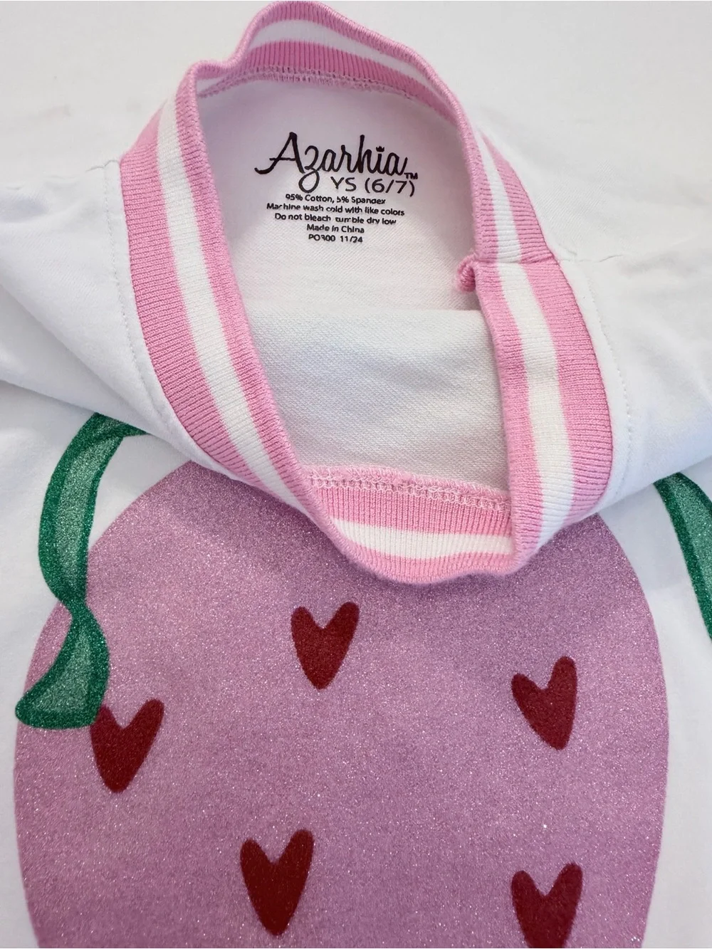 Azarhia Girls' Strawberry Skort with Matching Skirt & Built-in Shorts (YS 6/7)